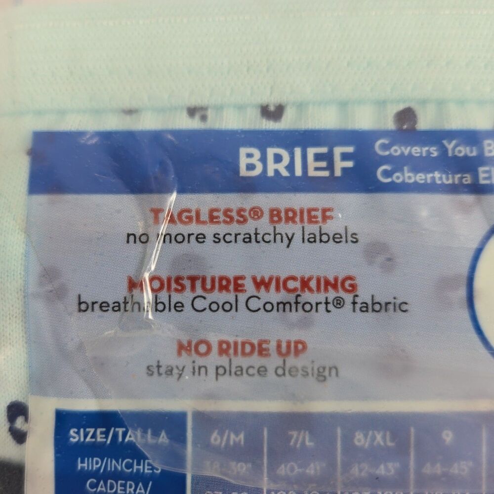 NEW Hanes Cool Comfort Cotton Briefs 5 Pack Womens Briefs Size 9 / 2XL Date 2019 - Picture 7 of 8